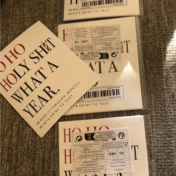 20 Piece Funny Holiday Wine Bottle Labels - Perfect Gag Gift - Picture 6 of 6